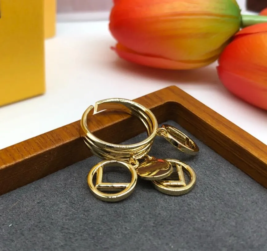 女性のluxurysが3つのリングを開くダイヤモンドfレディーラブのための結婚式18kゴールドリングジュエリーギフトhfrn2 -09