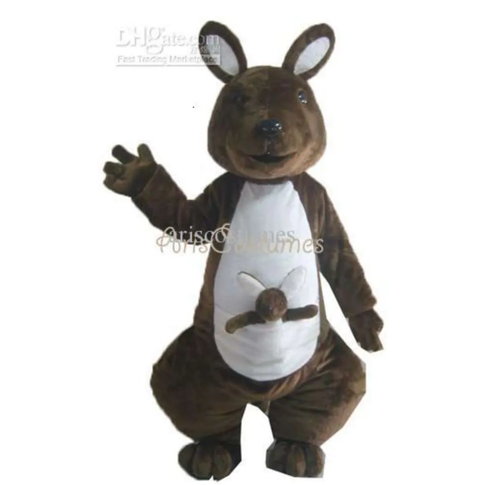 Mascot kostymer skum söt rolig känguru tecknad plysch jul fancy klänning halloween maskot dräkt