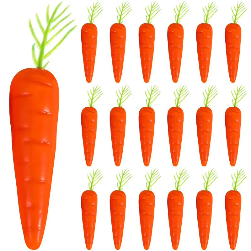 Decorative Flowers 25 Pcs Carrot Foam Carrots Craft Simulation Vegetables Decor Baby Tiny Easter Fake Decors Toys