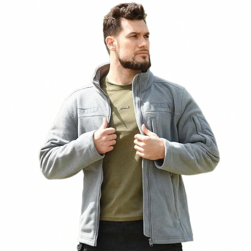 Novo Outdoor Tactical Stand-up Collar Warm Fleece Men's Jacket Bomber Jacket 2021 Outono e Inverno v5zf #