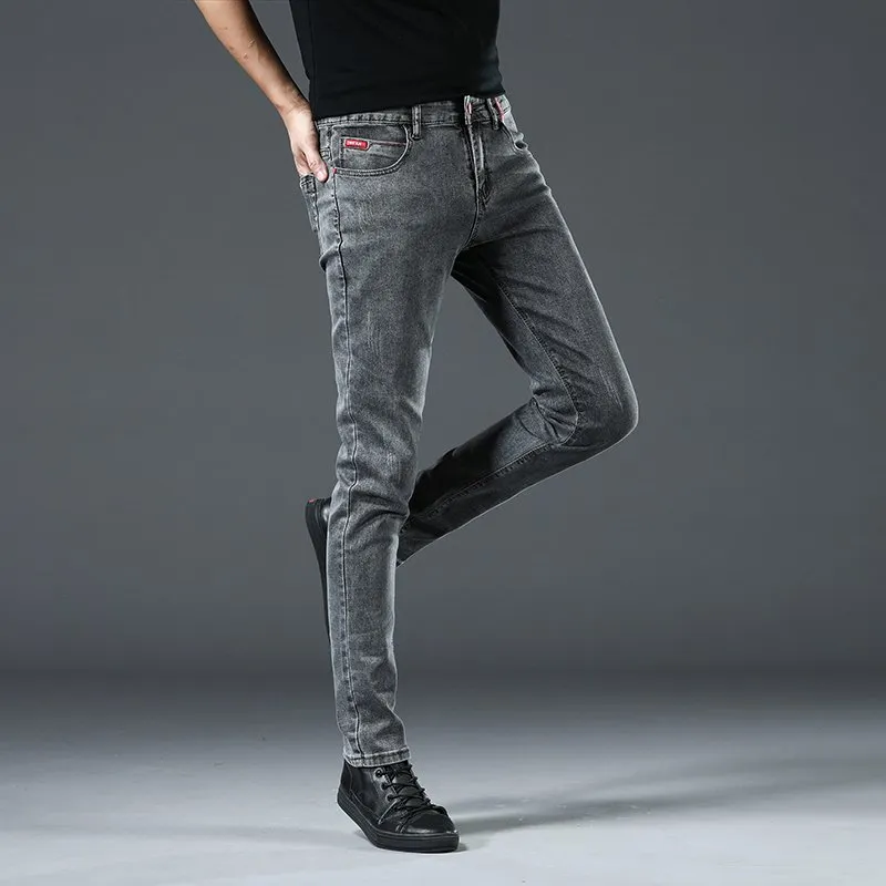 DHgate.com:Four Seas Mens Stretch Skinny Jeans: High-Waist