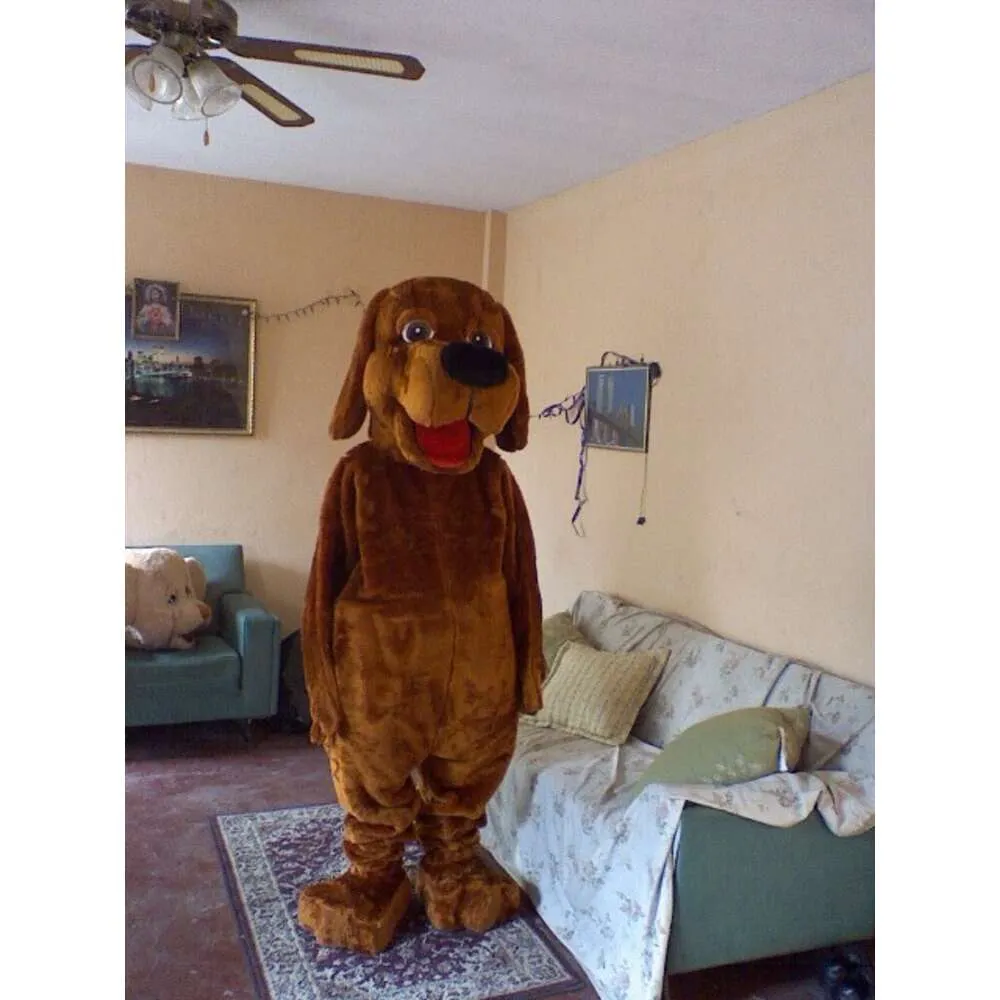 Mascot Costumes Foam Cute Funny Brown Dog Cartoon Plush Christmas Fancy Dress Halloween Mascot Costume