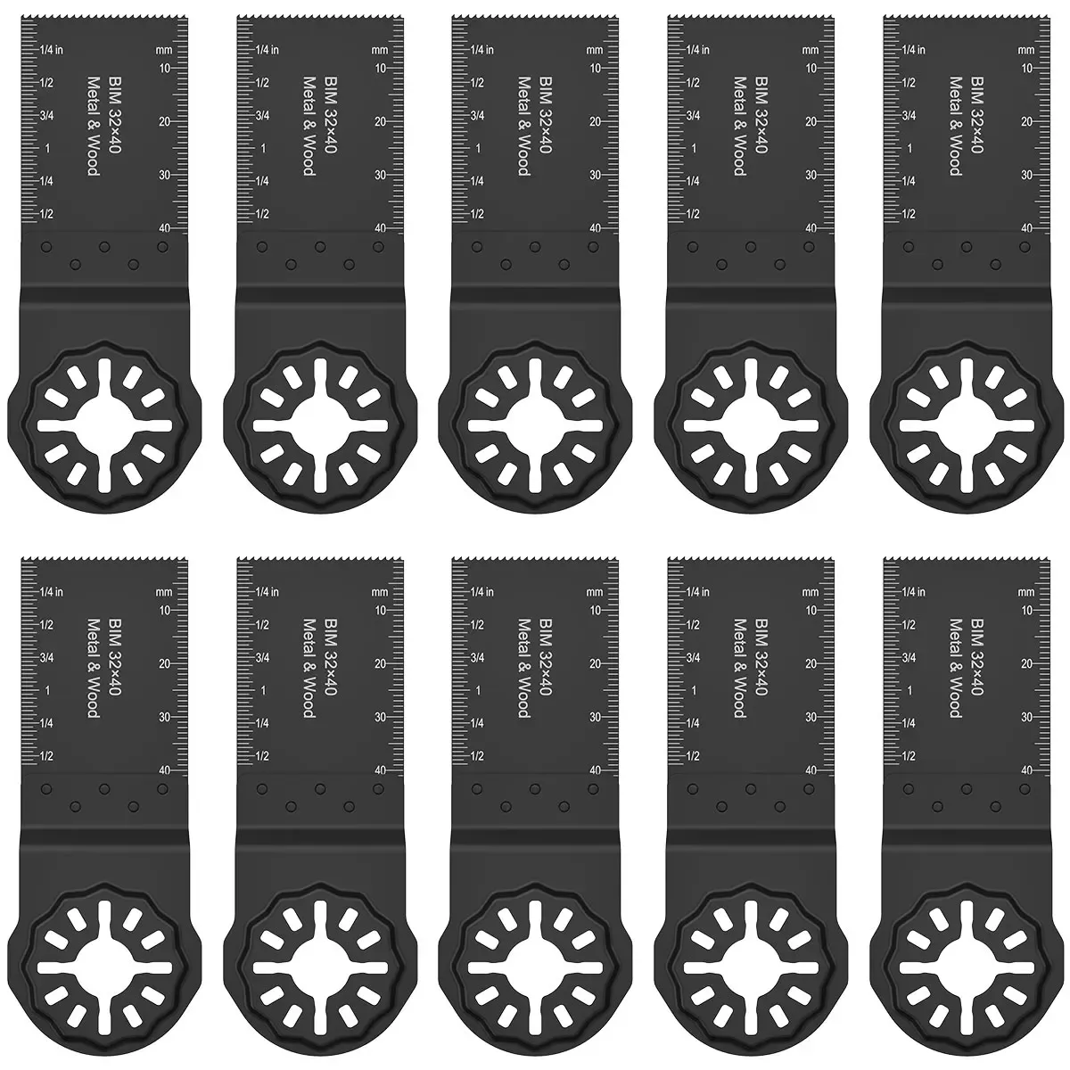 Zaagbladen 10Pcs Multitool Blades Sharp Oscillating Saw Blades Quick Release Oscillating Blades High Precision Fast Cutting Saw Blades