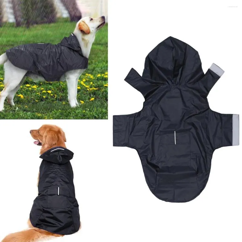 Abbigliamento per cani Poncho per cuccioli Giacca antipioggia Impermeabili riflettenti per animali domestici Piccoli vestiti con cappello con cappuccio