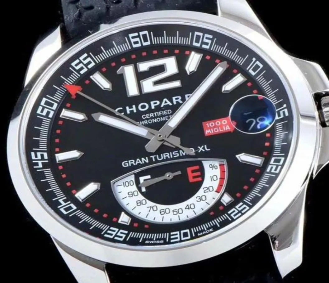 Chopard Band 44mm Mens 시계 AAA 3A 품질 자동 기계 운동 Sapphire Crystal 선물 Box9270930