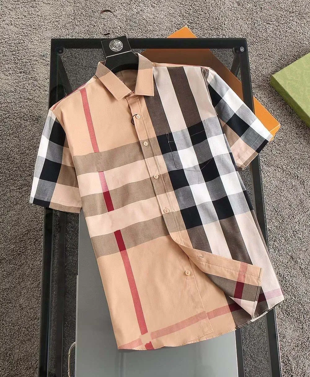 Koszula męska designerka koszulka męska koszula krótkie rękodzieło biznesowy Moda klasyczny swobodny kasa koszula wysokiej jakości jedwabna bawełniana odzież kardiganowa koszula azjatycka rozmiar azjatyckiego rozmiar