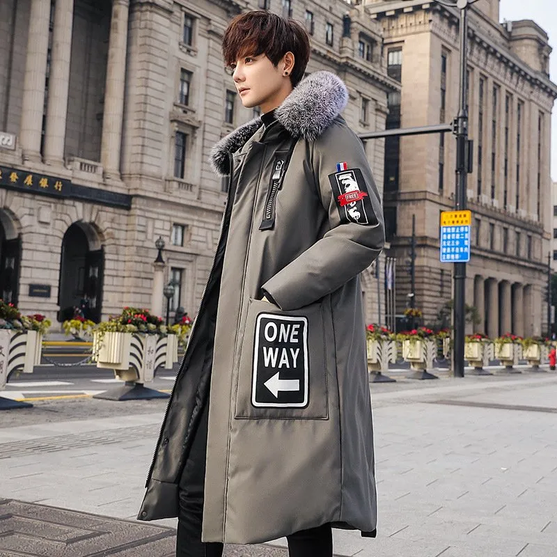 Jacket with white fur collar hot sale