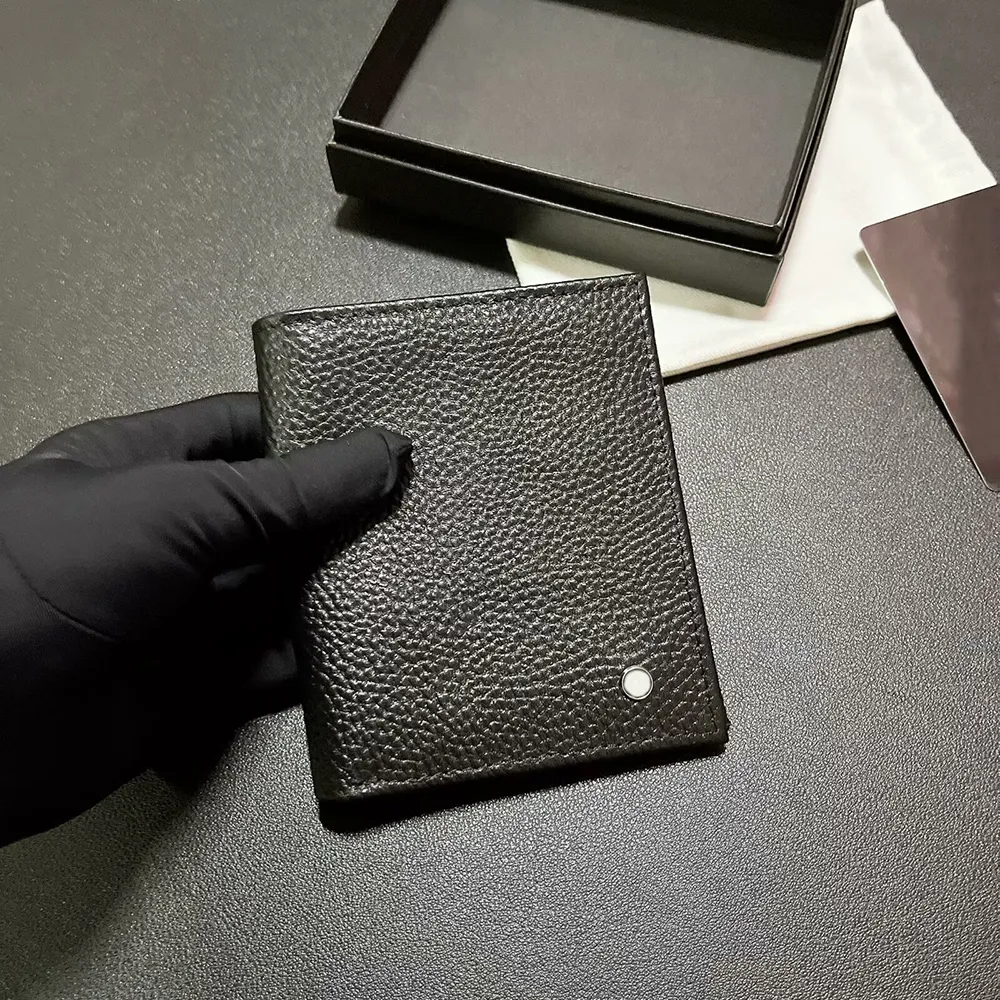 Män designer handväska casual korthållare läder plånbok affärsstil kreditkort förvaring väska bärbar mynt handväska varumärke original låda