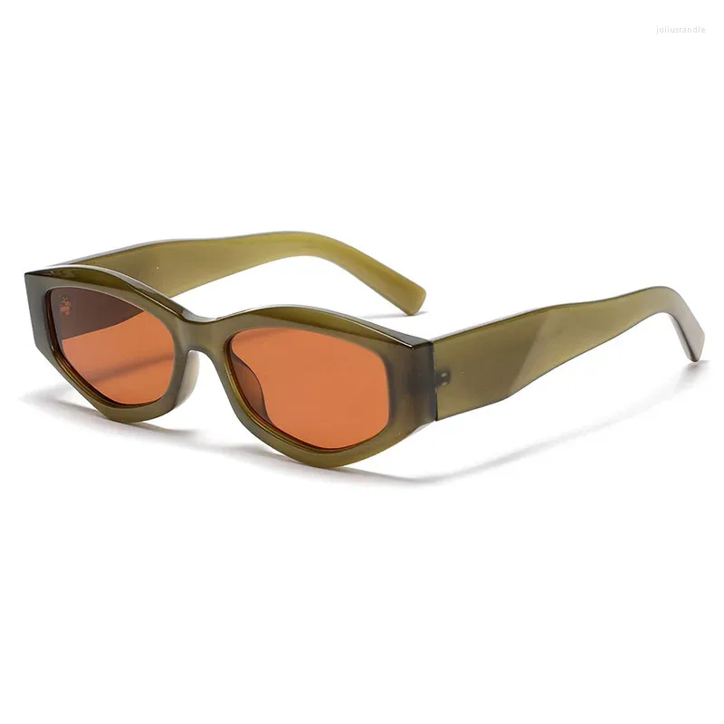 Solglasögon polygonform män vintage retro stil anti-glare manlig kvinnlig europeisk amerikansk cool solglasögon