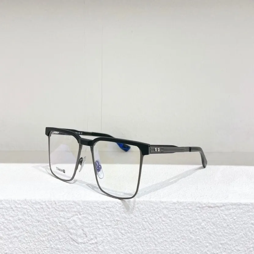 Senator Square Brillen Gunmetal Frame Heldere Lens 137 Heren Vintage Optische Volledige Frames Bril Mode Zonnebrillen Frames Brillen 217t
