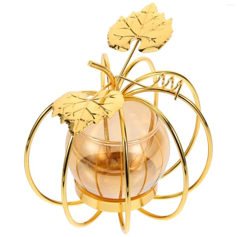 Candle Holders Pumpkin Wishing Holder Coffe Table Decoration Tea Light Decorative Decorate Coffee Candlestick Glass Home Book