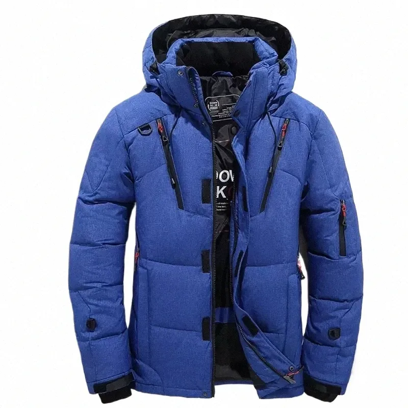 Neue Männer Weiße Ente Daunenjacke Warme Mit Kapuze Dicke Pufferjacke Mantel Männlich Lässig Hohe Qualität Mantel Thermal Winter Parka Männer D0Eq #