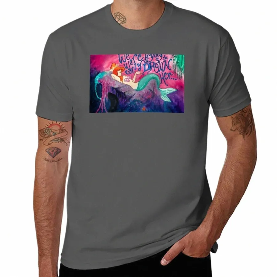 sirène Lago T-Shirt sweat uni T-shirts pour hommes cott Z3ow #