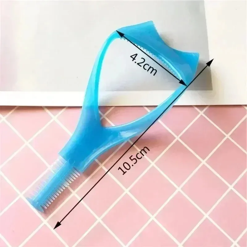 Eyelash Tools 3 i 1 Makeup Mascara Shield Guard Curler Applicator Comb Guidekort Makeup Tool Beauty Cosmetic Tool For Mascara Curler Applicator