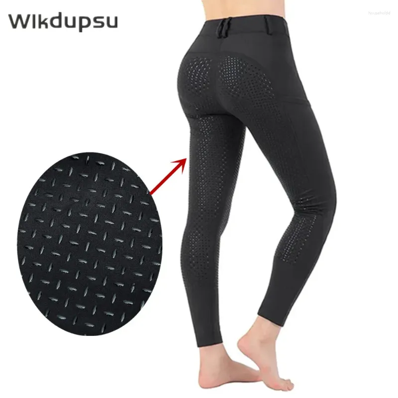 Damesbroeken Rijbroek met zitvlak Legging Siliconen Paardensport Paard Dames Sport Hoge taille broek Strakke kleding Dames