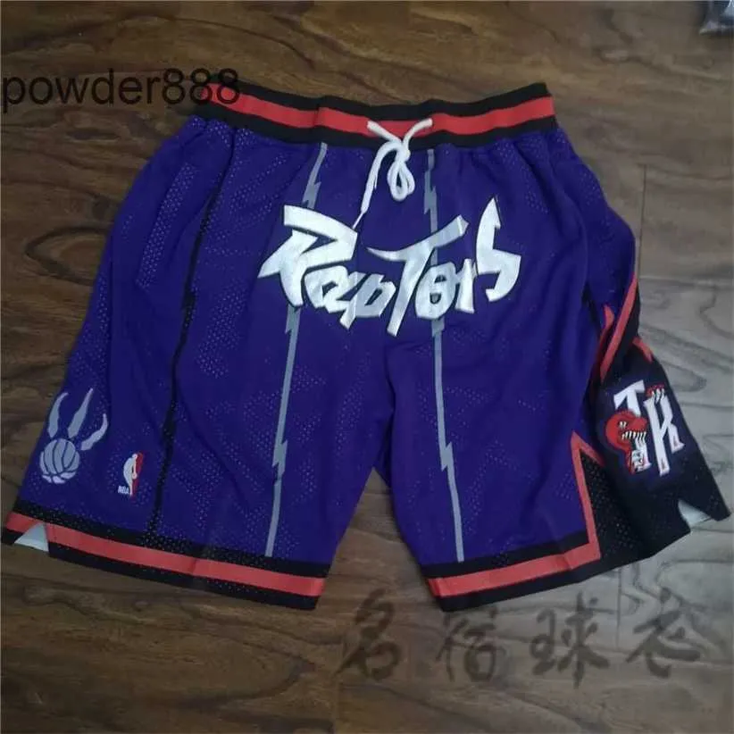 Raptors McGrady Basketball Shorts Sports Mens Emese Purple Half Justdon Magic Pants