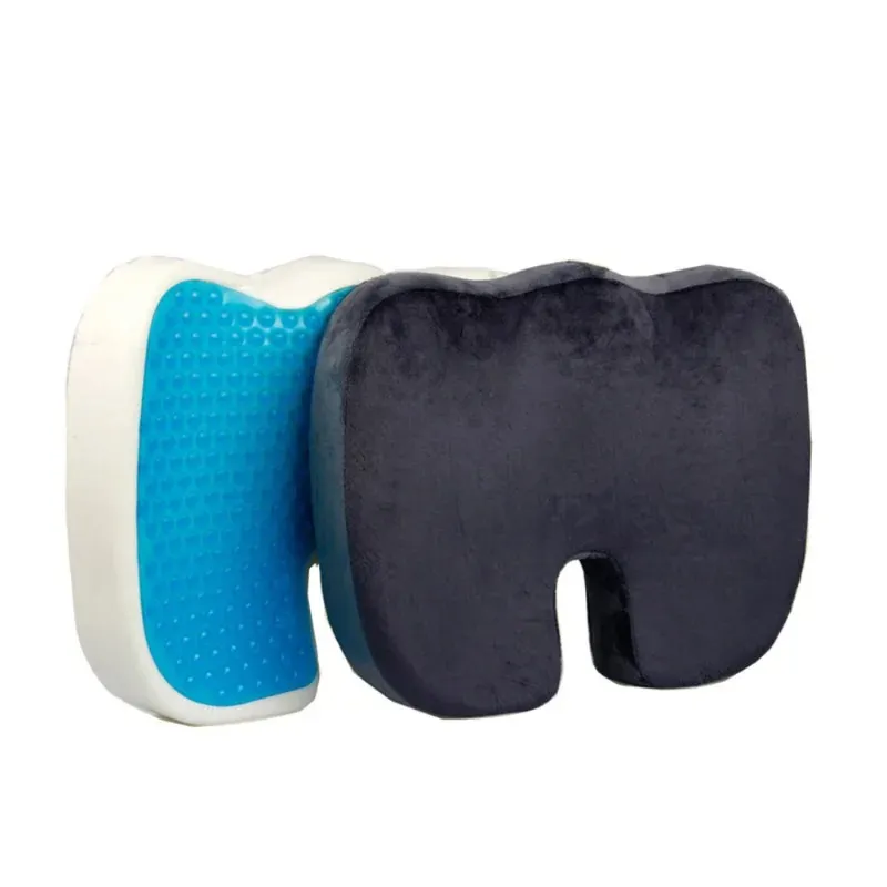 Coussin de siège en forme de U pour voiture, nouveau coussin de siège respirant en Gel pour voyage, Coccyx orthopédique en mousse à mémoire de forme, coussin de chaise de Massage