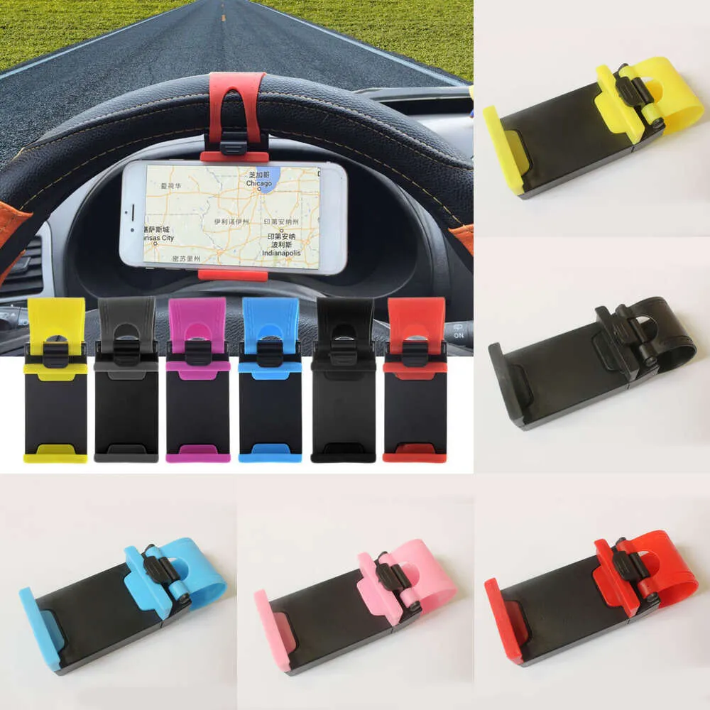 2019 Soporte para teléfono con enchufe para volante de coche Soporte universal para teléfono celular Soporte para coche con clip para iPhone de 50-80 mm Samsung Envío gratuito con DHL