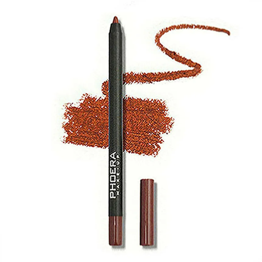 Wasserdichter, mattierter Lipliner-Stift, sexy roter Konturtönungs-Lippenstift, langlebig, Antihaft-Tasse, feuchtigkeitsspendende Lippen, Make-up, Kosmetik, 12 Farben, A303