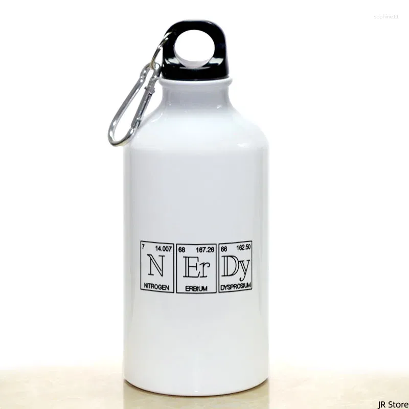 Vattenflaskor Elementen i Nerdy Sport Bottle With Carabiner Gifts 17oz