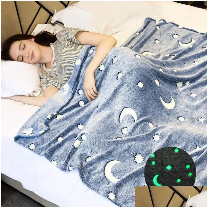 Coperte Coperta In Pile Luminosa Per Bambini Autunno E Inverno Divano Pisolino Er Drop Consegna Tessili Per Il Giardino Di Casa Dh7Pj