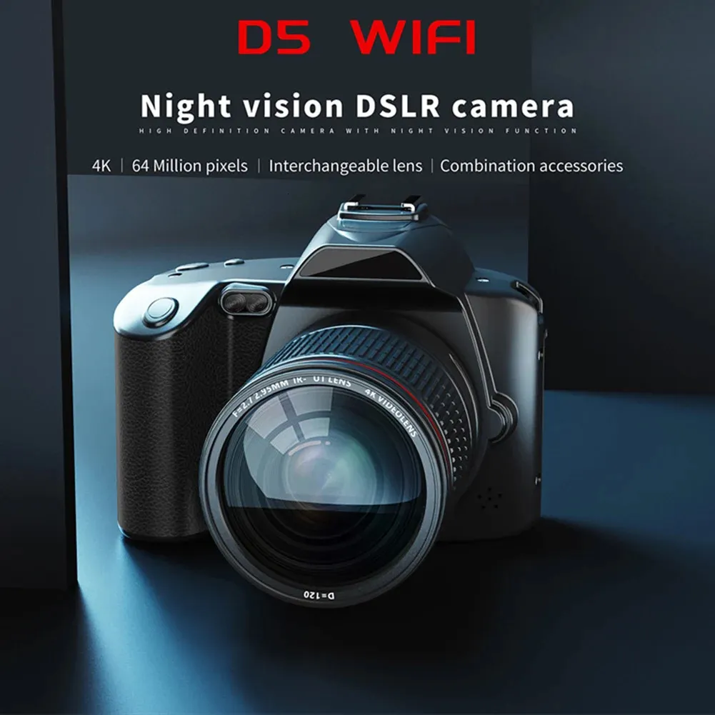 D5 Digital Camera Video Camcorder 16X Digital Zoom Professional Camera Infrared Night Vision For Women Men 240327