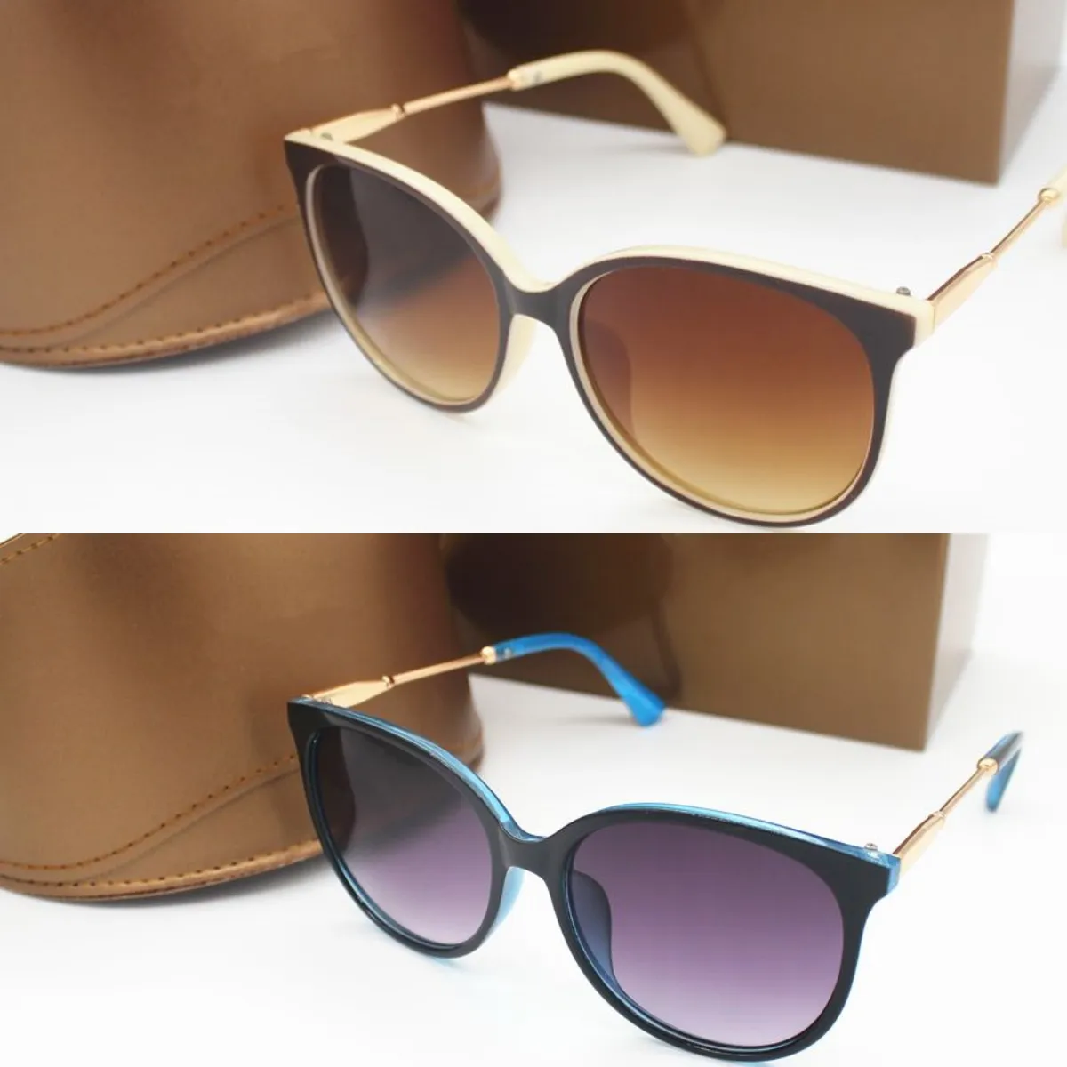 Sonnenbrille Männer Designer-Sonnenbrille für Frau Luxus-Sonnenbrille Herrenmode Outdoor UV400 Sonnenbrille Rahmen Schutzbrille Geschenk Brillen Cat-Eye-Sonnenbrille sehr gut