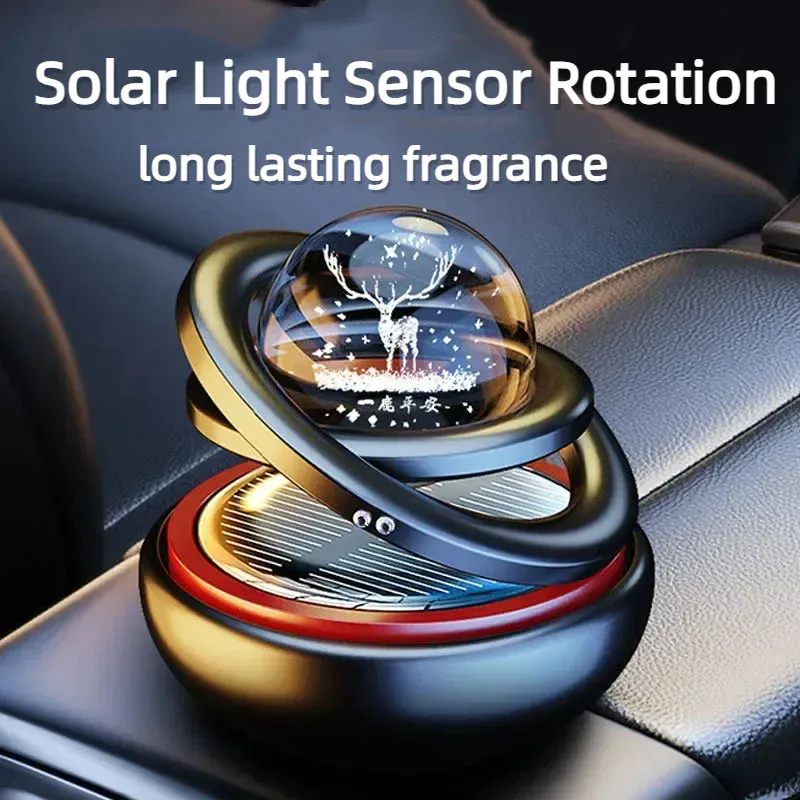 Queimadores portátil suporte de incenso queimador solar aroma difusor para carro fragrância de ar automóvel vibração cinética ar mais limpo carro accessori