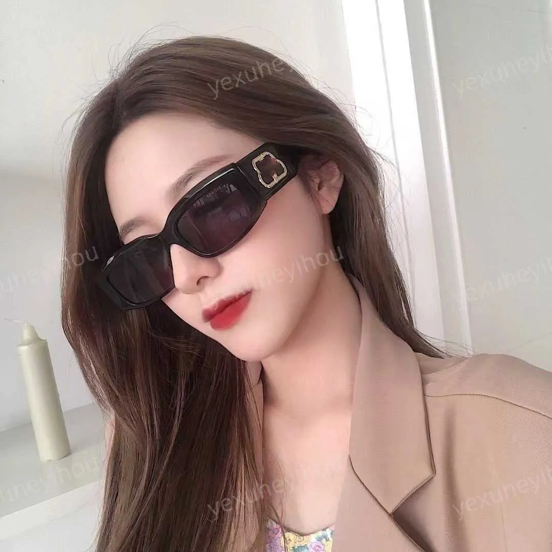 Nya Balengiaga Solglasögon BB Solglasögon Retro Small Rectangle Men Kvinnor Designer BB Sun Glasses Cat Eye Bul Square Ladies Shades Double B Logo Unisex Solglasögon E1