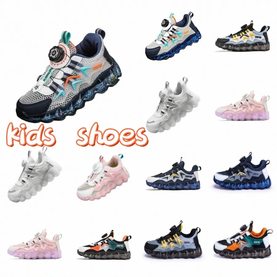 kids shoes sneakers casual boys girls children Trendy Deep Blue Black orange Grey orchid Pink white shoes sizes 27-40 q36M#