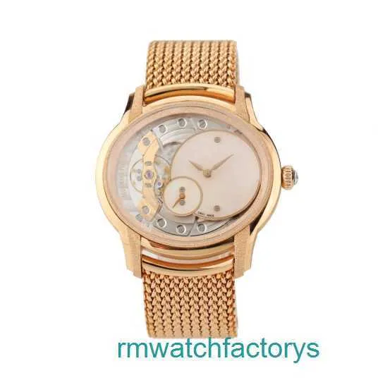 Top AP Wrist Watch 77244or.gg.1272or.01 Millennium Series 18K Rose Gold Frost Gold Opal Stone Manual Mechanical Womens Watch