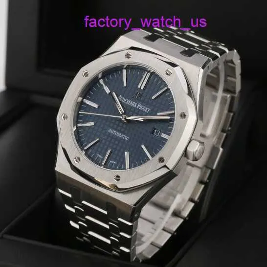 Iconic AP Wristwatch Royal Oak Series 15400ST Precision Steel Blue dial Mens Fashion Leisure Business Sports Machinery Watch