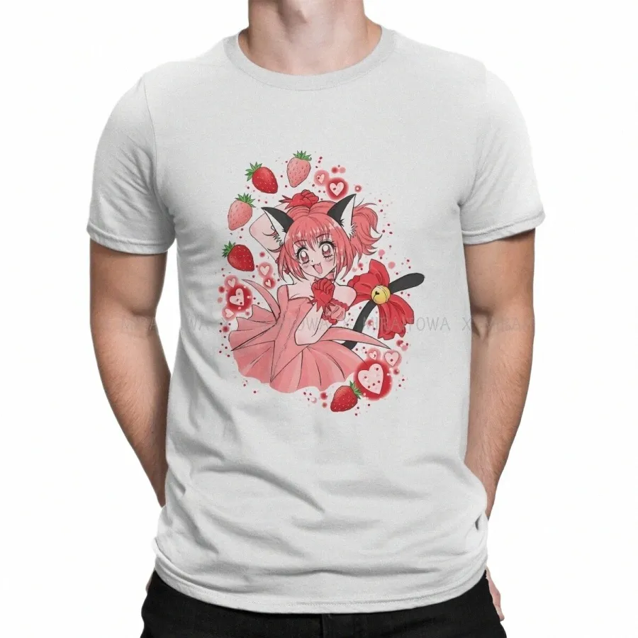 tokyo Mew Mew Japanese Anime 100% Cott TShirts Cute Persalize Men's T Shirt Funny Clothing 6XL k4ty#