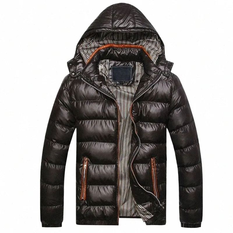 2023 casual com capuz jaqueta de inverno homens sólidos quentes homens cott parka masculino fi grosso jaqueta térmica e casaco 7xl f8y6 #