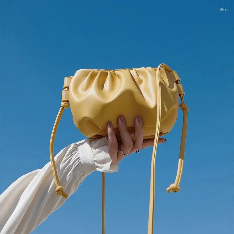 Çanta Hambrajı Bulut Koltukaltı Altında Tek Omuz Pileli Dikdörtgen Ekmek Çantası kenar çantası Çanta