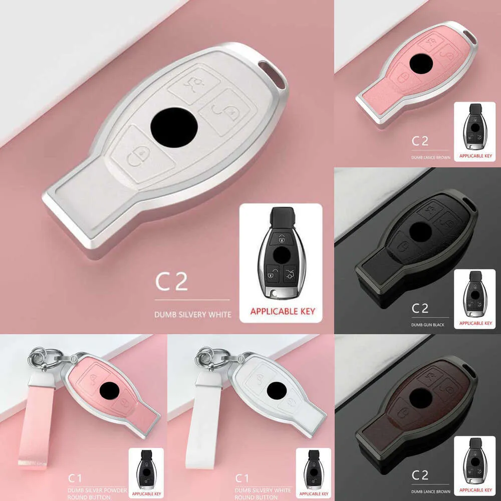 Premium Leather Alloy Car Key Fob Protector: Stylish Auto Key Case ...
