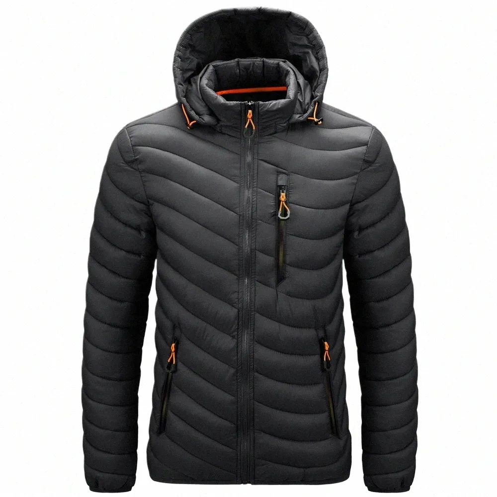 2021 Ultralight Men's Down Brand Brand Casual Warm Hooded Collar Coats Autumn Black Winter Jackets Parkas Men's Windbreakers b3wn＃