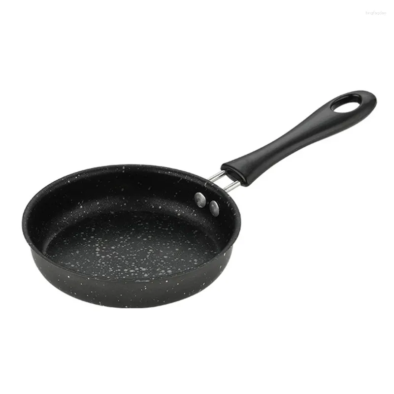 Pannor Mini Pan Steak Freying Preage Omelet Rostfritt stål Hemkokare Pie Dish Ceramic Cookware