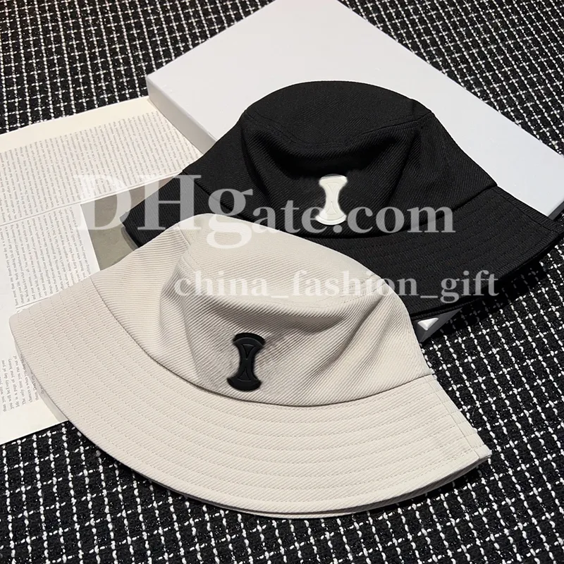 Sombrero de cubo lienzo de pescerman sombrero de protección solar de verano para hombres mujeres blancos blancos simples sombrero de ocio solar al aire libre