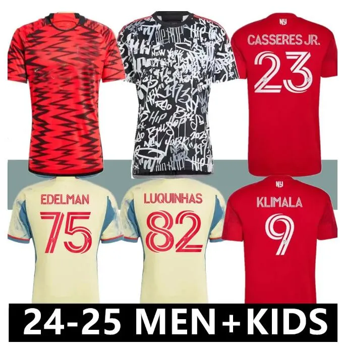 Czerwony 24 25 koszulki piłkarskie Morgan 2023 2024 Fani gracz Edelman Tolkin Elias Manoel Amaya Burke Luquinhas Football Shirt Fernandez Mens Jersey