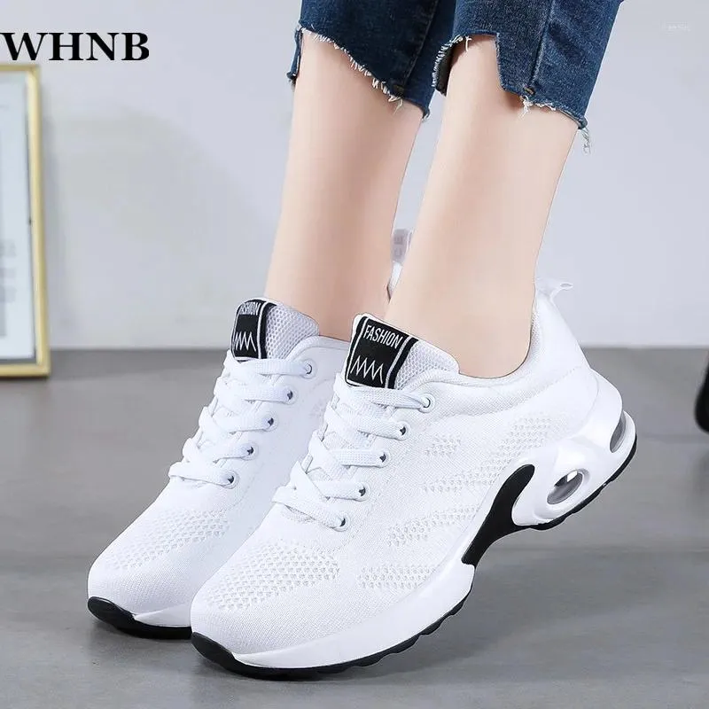 Sapatos de fitness whnb mulheres tênis das mulheres formadores brancos senhoras sapato plataforma para mulher tenis feminino zapatos de mujer cesta femme