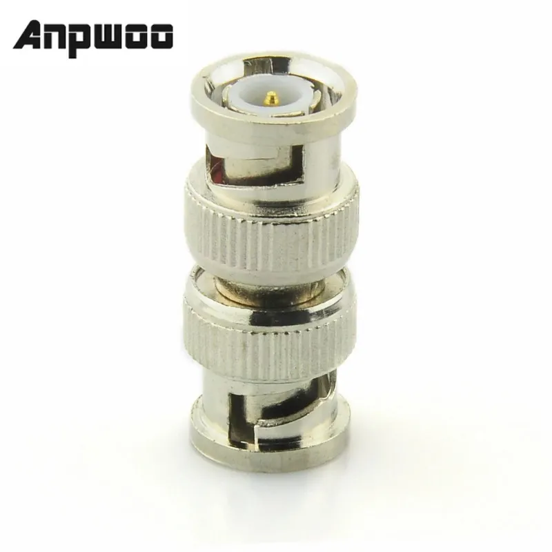 ANPWOO BNC mâle à mâle adaptateur connecteurs RG59 coupleur Coaxial pour caméra de vidéosurveillance