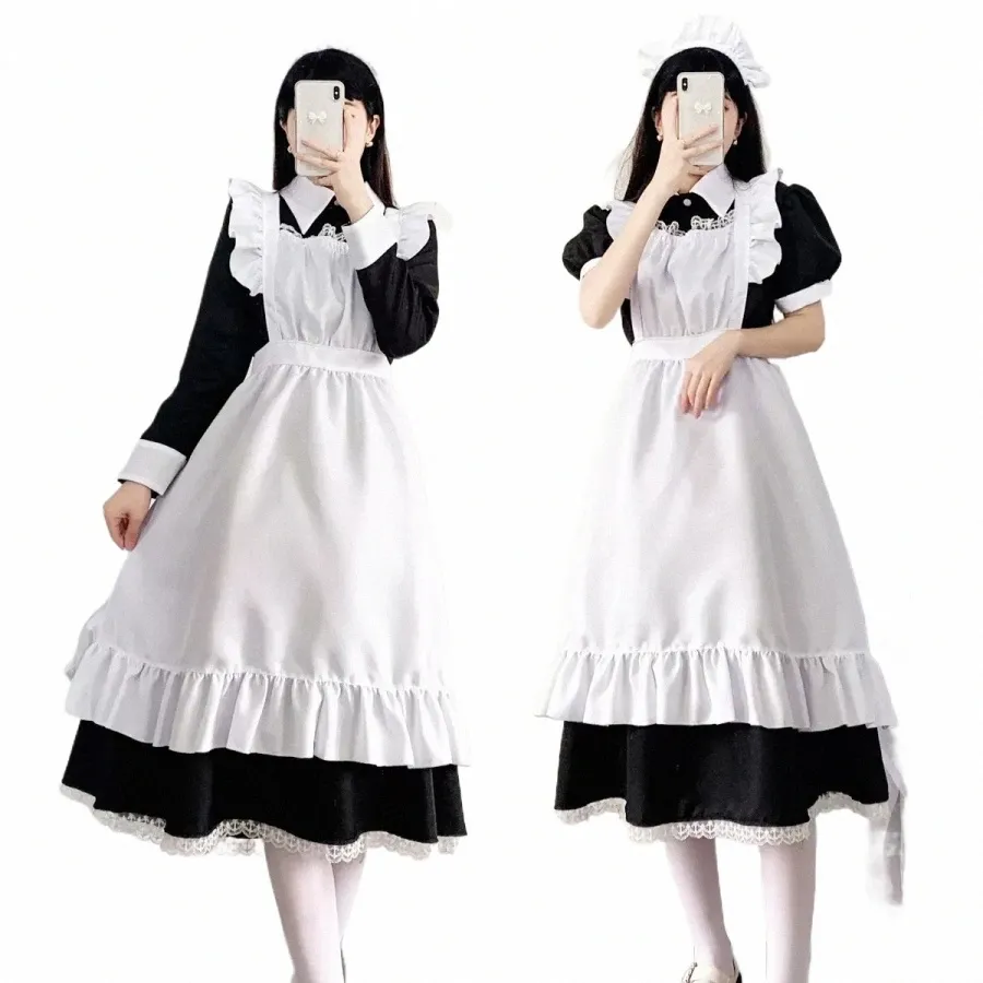 Traje tradicional de Maid Dr. French Maid Cosplay para mujeres Dr. Maid Cosplay Disfraces de cosplay n4gX #