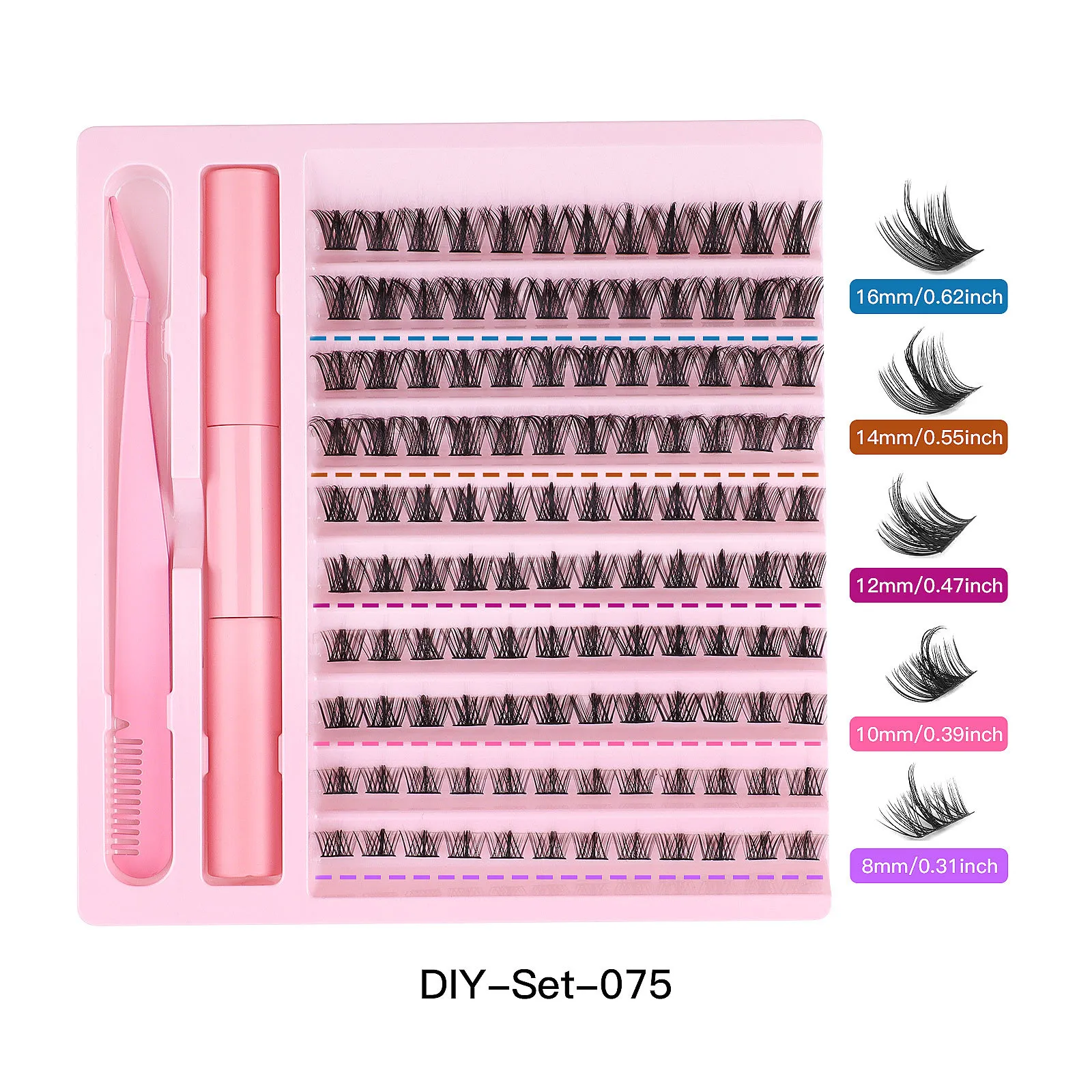 New Segmented Lashes 120 Clusters DIY Individual Eyelashes Soft Light Handmade Reusable Grafted Lashes Extensions Naturally Enlarge Eyes