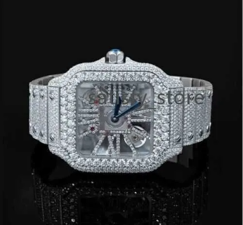 Iced Out Uhr Moissanit VVS Diamant Hip Hop Herrenuhr Moissanit Uhr