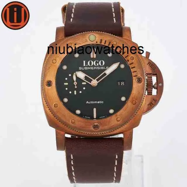 Reloj Relojes de lujo de diseñador de alta calidad para hombre Reloj de pulsera mecánico Movimiento luminoso 47 mm Pam S6pq