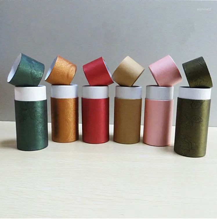 Gift Wrap 5pcs/lot 10/20/30ml/50ml/100ml Sample Set Paper Essential Oil Bottle Colorful Tube For Spray Cosmetic