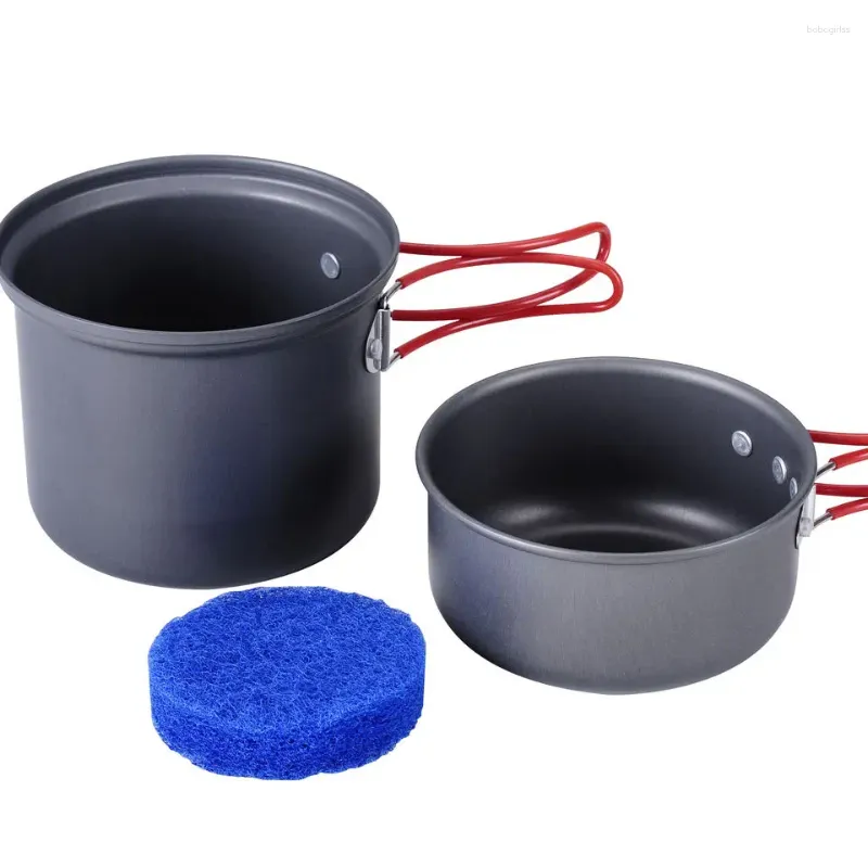 Ensembles de batterie de cuisine Bulin BL200-C7 ensemble de casseroles de Camping en aluminium léger pour 2 personnes en plein air