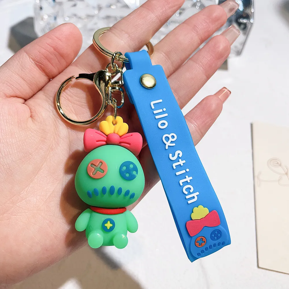 Fashion Cartoon Movie Character Keychain Rubber And Key Ring For Backpack Jewelry Keychain 326017
