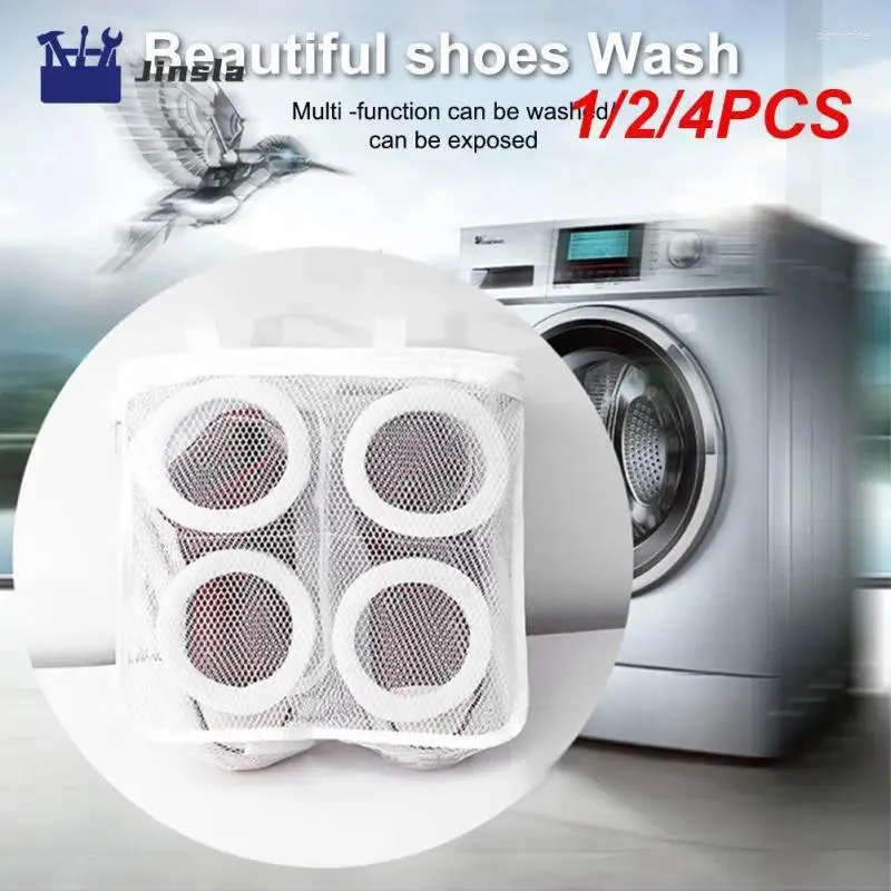 Laundry Bags 1/2/4PCS Washing Machine Shoes Bag Travel Shoe Storage Portable Mesh Anti-deformation Protective Airing